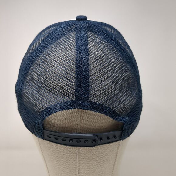 The Authentic T-Shirt Company Snapback Trucker Hat Blue OSFA Adjustable Meshback - Picture 5 of 8